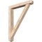 Ekena Millwork Traditional Arts and Crafts Smooth Bracket w/ Offset Brace, Douglas Fir, 5 1/2"W x 36"D x 44"H BKT0604X36X44TRA03SDF - alternate 1